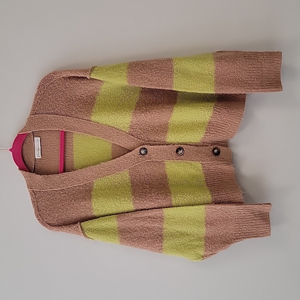Together Tan and Yellow Cardigan